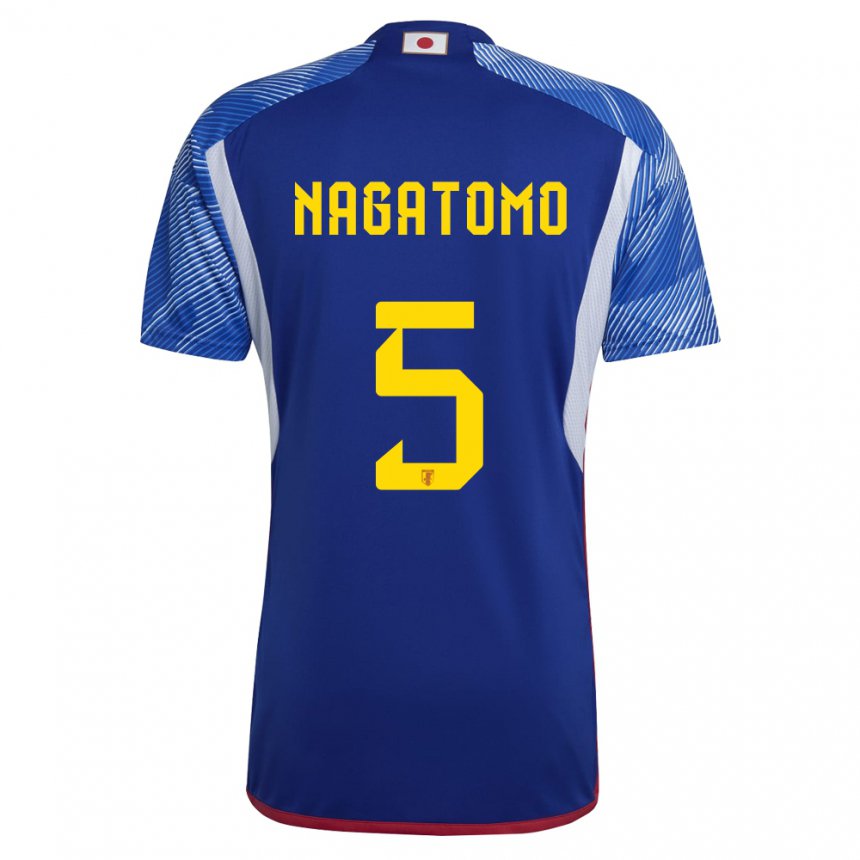 Criança Camisola Japonesa Yuto Nagatomo #5 Azul Real Principal 22-24 Camisa Brasil