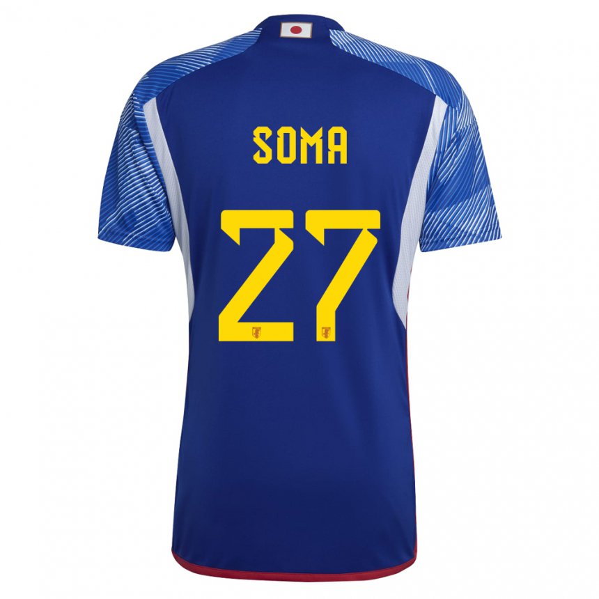 Criança Camisola Japonesa Yuki Soma #27 Azul Real Principal 22-24 Camisa Brasil