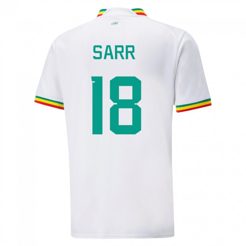 Homem Camisola Senegalesa Ismaila Sarr #18 Branco Principal 22-24 Camisa Brasil