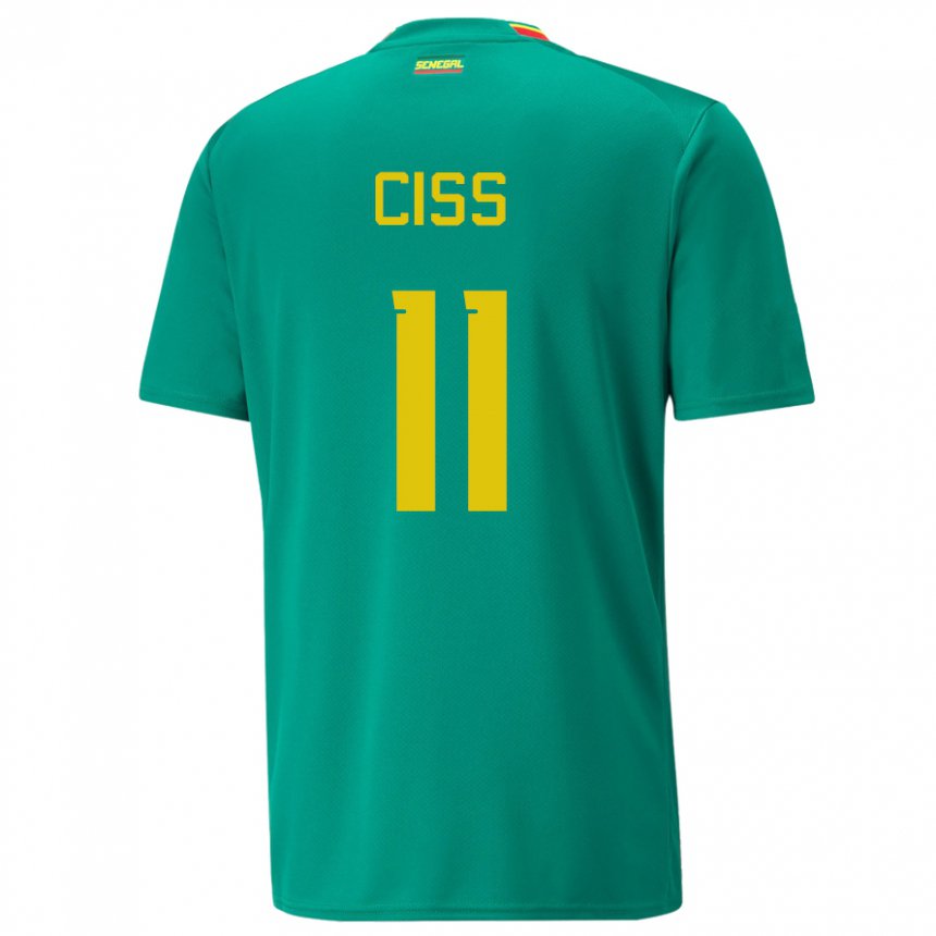 Homem Camisola Senegalesa Pathe Ciss #11 Verde Alternativa 22-24 Camisa Brasil