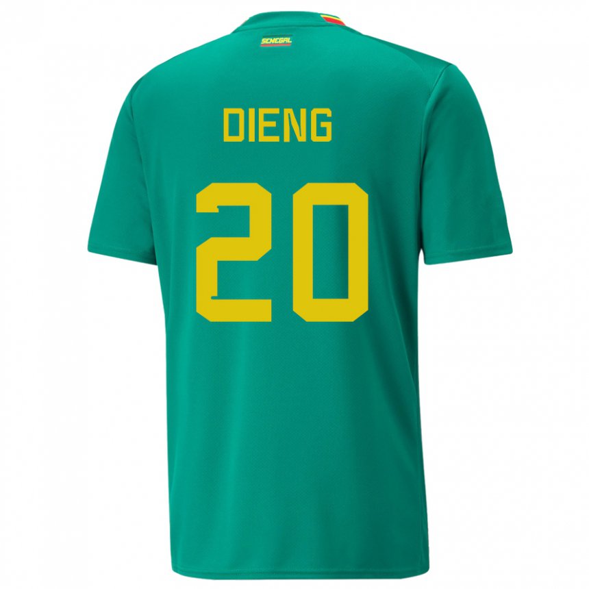 Homem Camisola Senegalesa Bamba Dieng #20 Verde Alternativa 22-24 Camisa Brasil