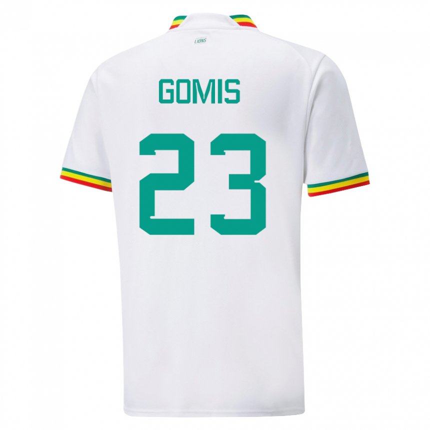 Mulher Camisola Senegalesa Alfred Gomis #23 Branco Principal 22-24 Camisa Brasil