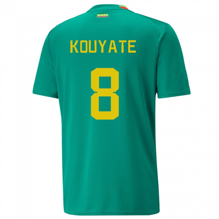 Mulher Camisola Senegalesa Cheikhou Kouyate #8 Verde Alternativa 22-24 Camisa Brasil