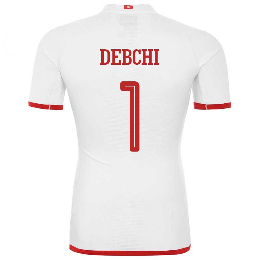 Mulher Camisola Tunisiana Mohamed Sedki Debchi #1 Branco Alternativa 22-24 Camisa Brasil