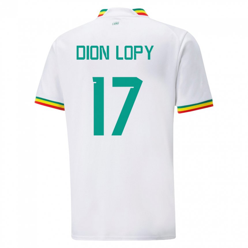 Criança Camisola Senegalesa Dion Lopy #17 Branco Principal 22-24 Camisa Brasil