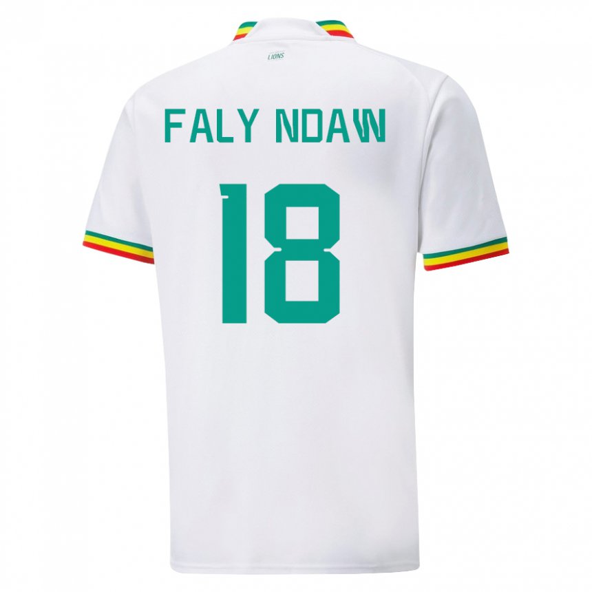 Criança Camisola Senegalesa Faly Ndaw #18 Branco Principal 22-24 Camisa Brasil