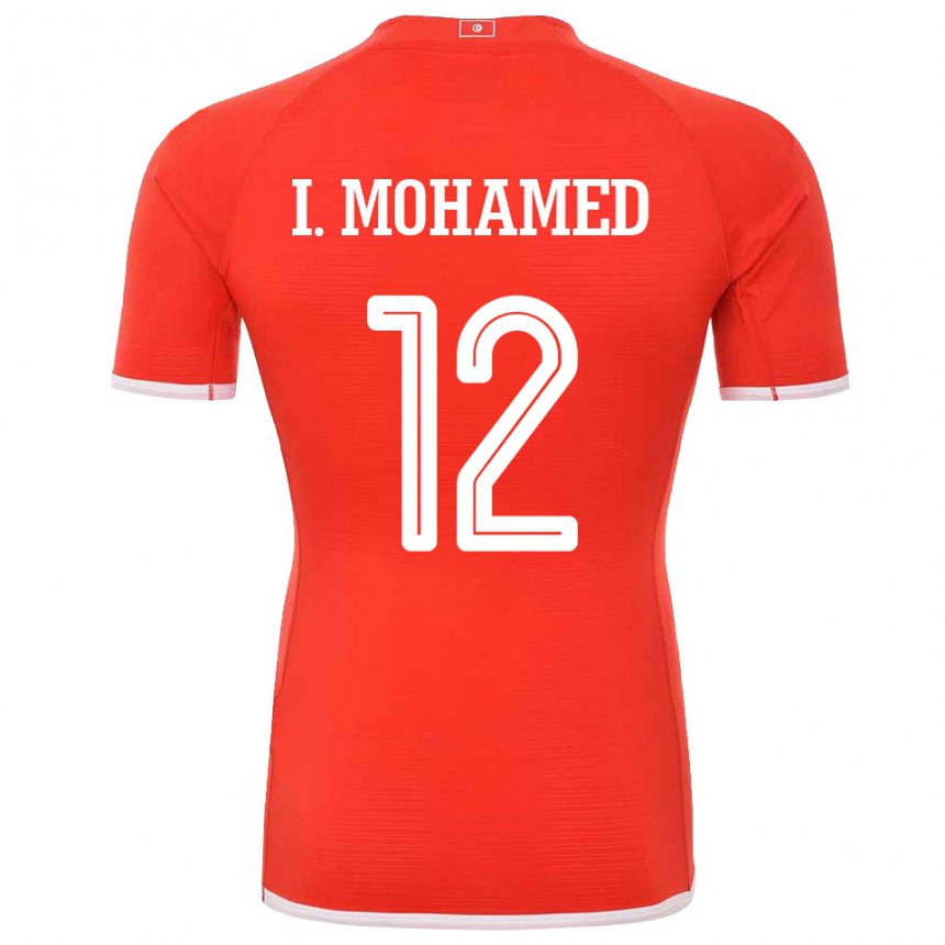 Criança Camisola Tunisiana Ibtissem Ben Mohamed #12 Vermelho Principal 22-24 Camisa Brasil