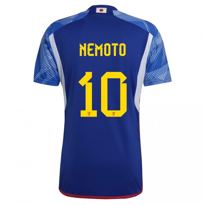 Criança Camisola Japonesa Kotaro Nemoto #10 Azul Real Principal 22-24 Camisa Brasil