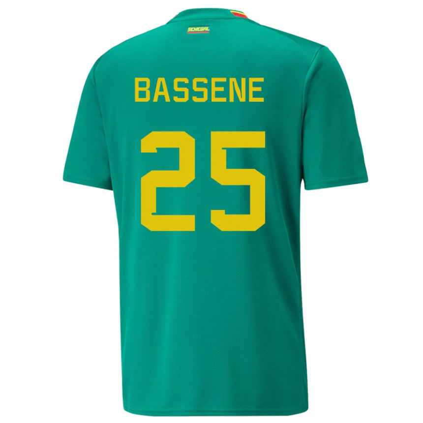 Criança Camisola Senegalesa Pascaline Bassene #25 Verde Alternativa 22-24 Camisa Brasil