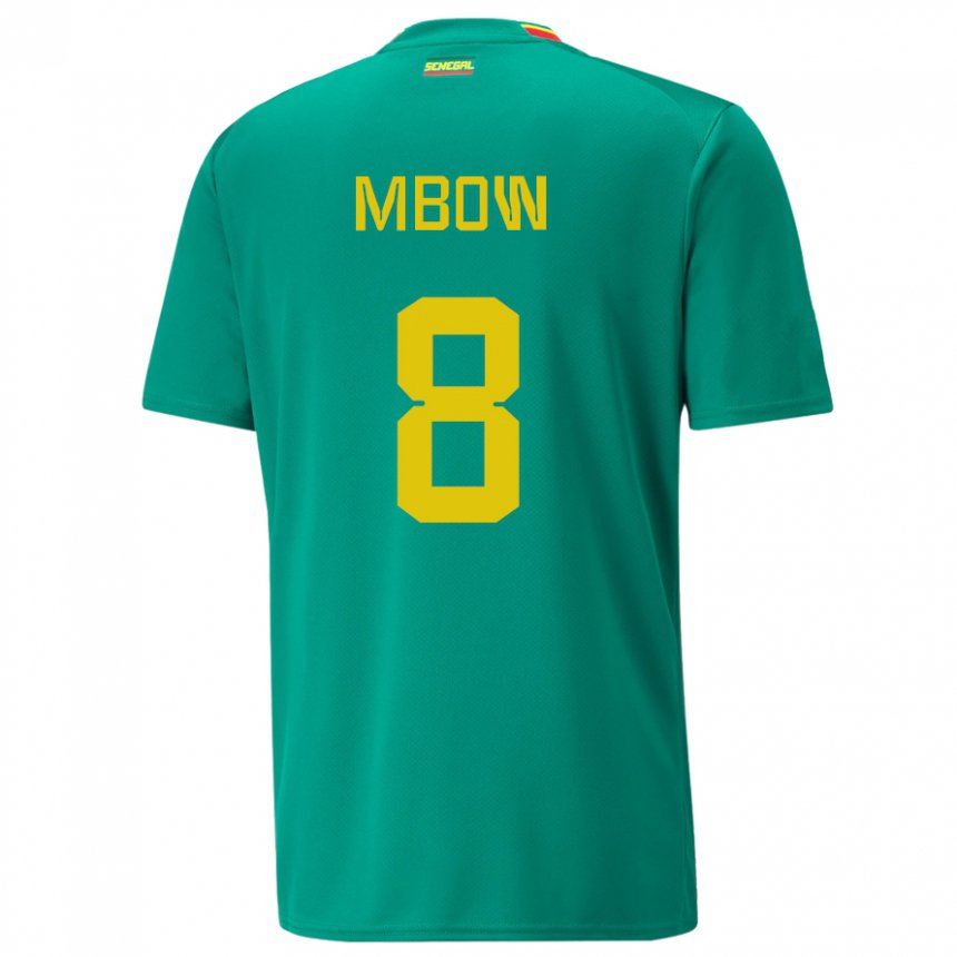 Criança Camisola Senegalesa Mamadou Mbow #8 Verde Alternativa 22-24 Camisa Brasil