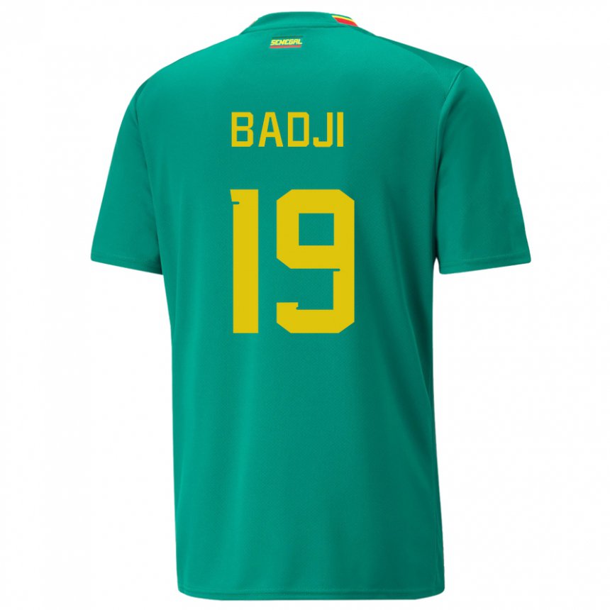 Criança Camisola Senegalesa Youssouph Badji #19 Verde Alternativa 22-24 Camisa Brasil