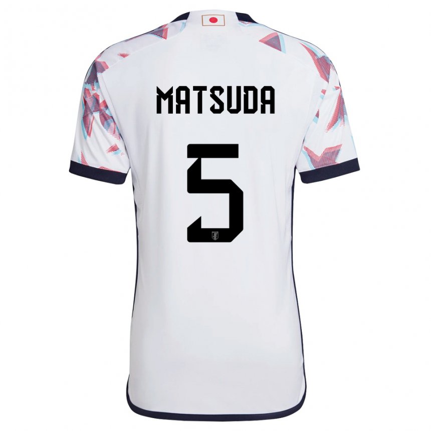 Criança Camisola Japonesa Hayate Matsuda #5 Branco Alternativa 22-24 Camisa Brasil