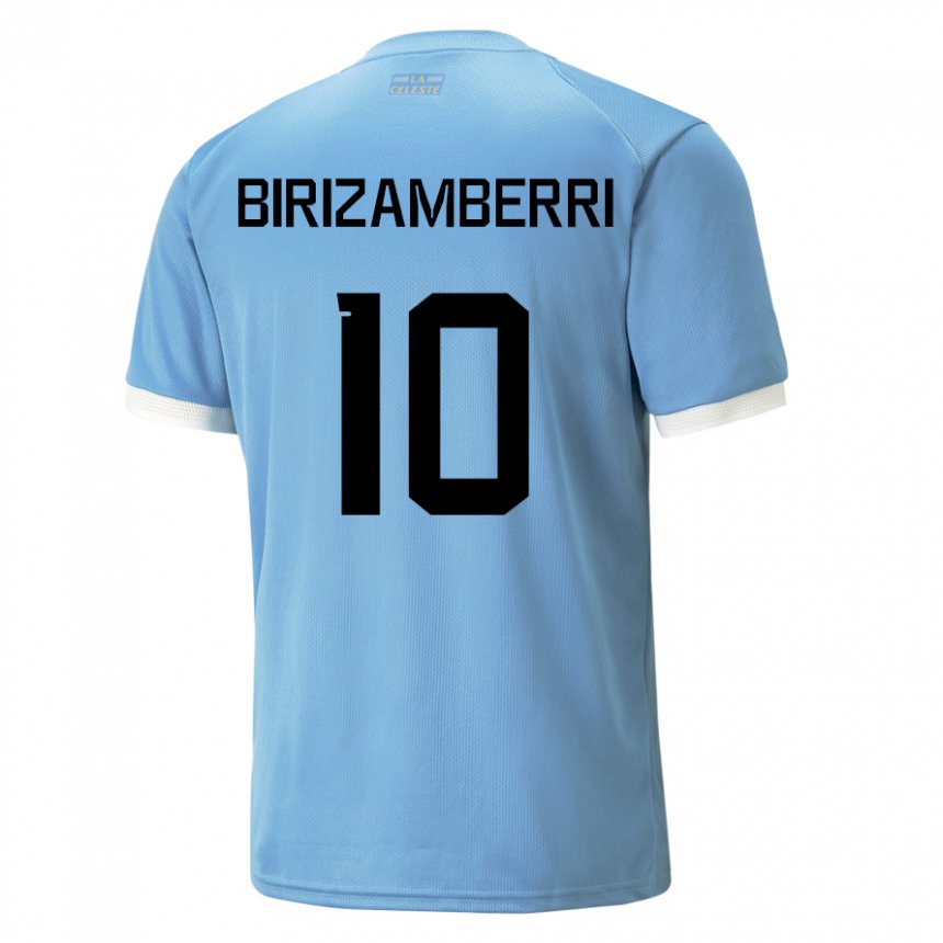 Homem Camisola Uruguaia Carolina Birizamberri #10 Azul Principal 22-24 Camisa Brasil