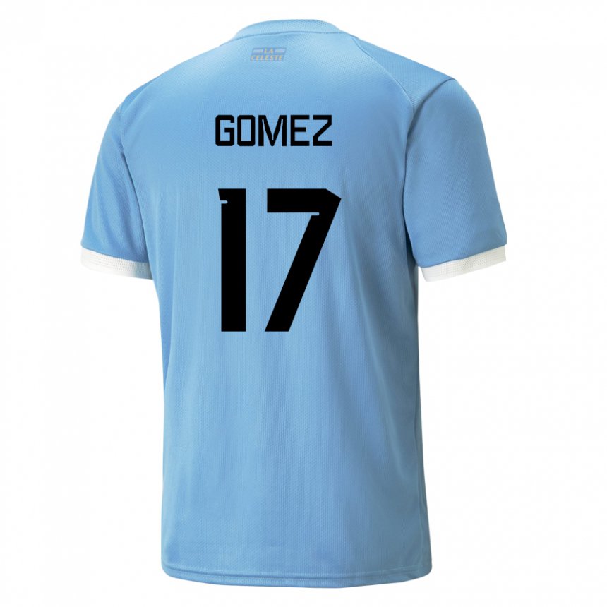 Homem Camisola Uruguaia Cecilia Gomez #17 Azul Principal 22-24 Camisa Brasil