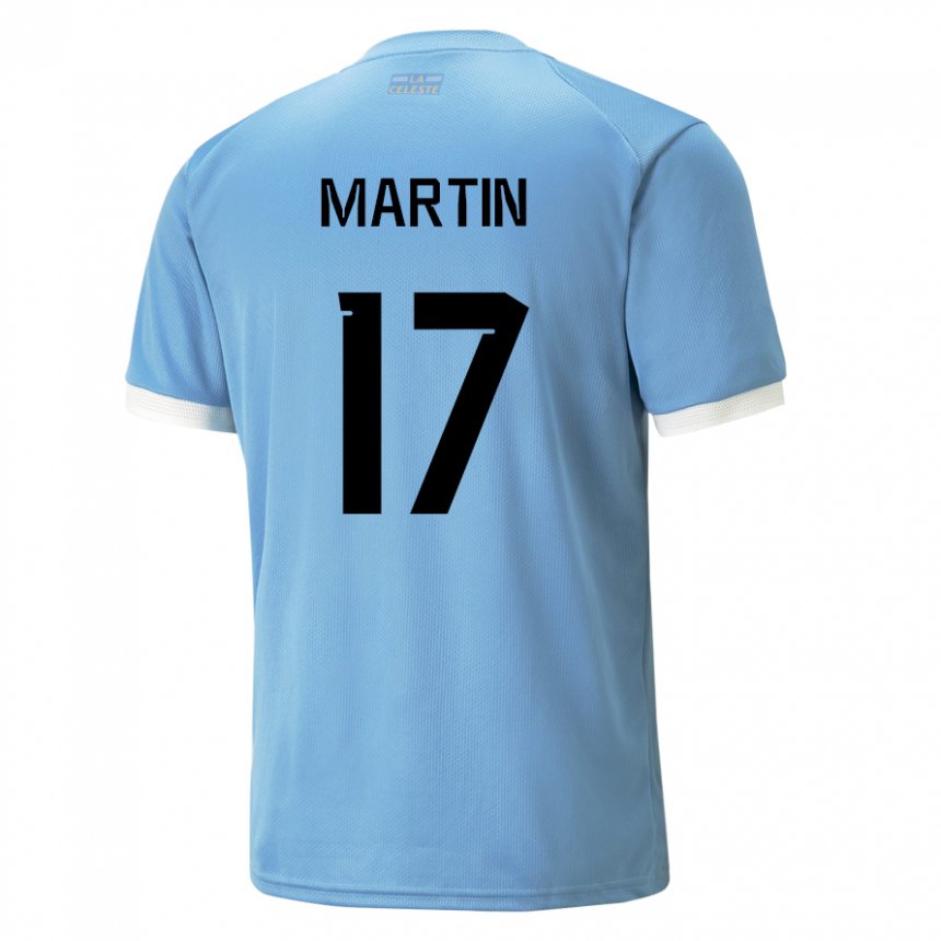Homem Camisola Uruguaia Juan Martin #17 Azul Principal 22-24 Camisa Brasil