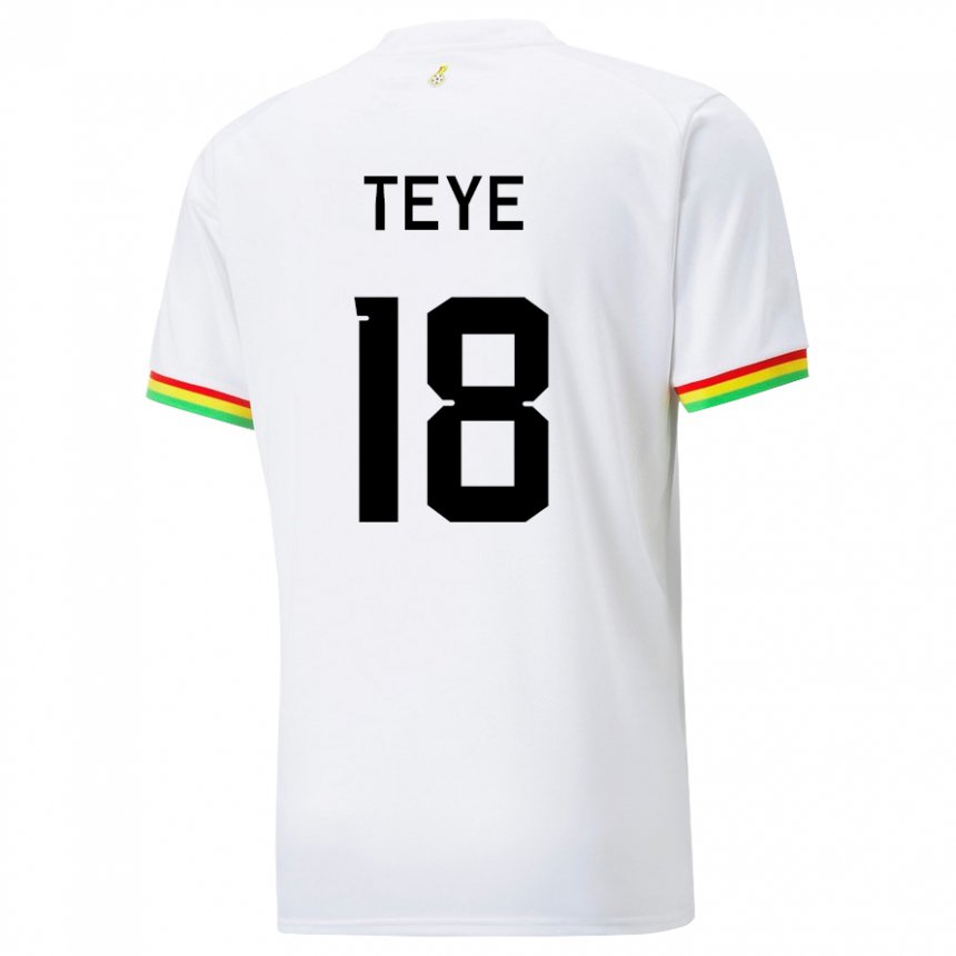 Homem Camisola Ganesa Suzzy Teye #18 Branco Principal 22-24 Camisa Brasil