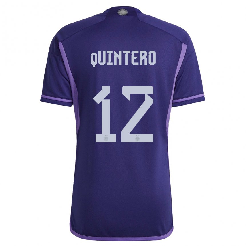 Homem Camisola Argentina Valentino Quintero #12 Roxo Alternativa 22-24  Camisa Brasil