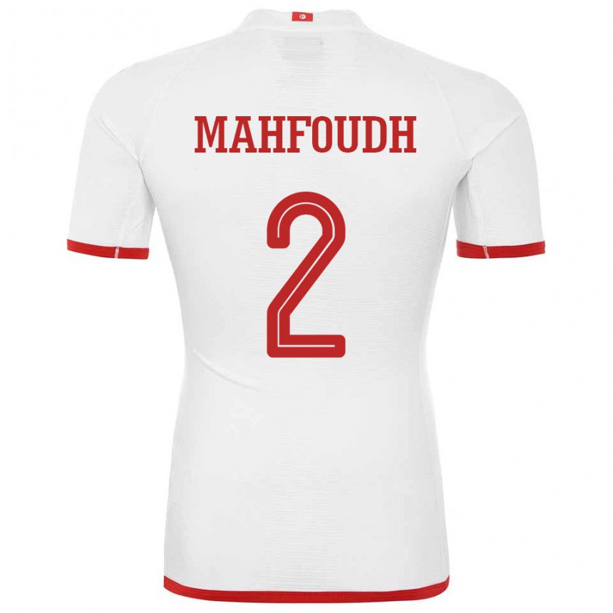 Homem Camisola Tunisiana Dhikra Mahfoudh #2 Branco Alternativa 22-24 Camisa Brasil