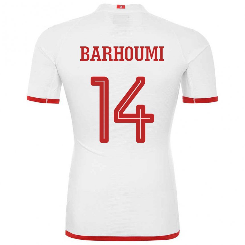 Homem Camisola Tunisiana Salah Barhoumi #14 Branco Alternativa 22-24 Camisa Brasil