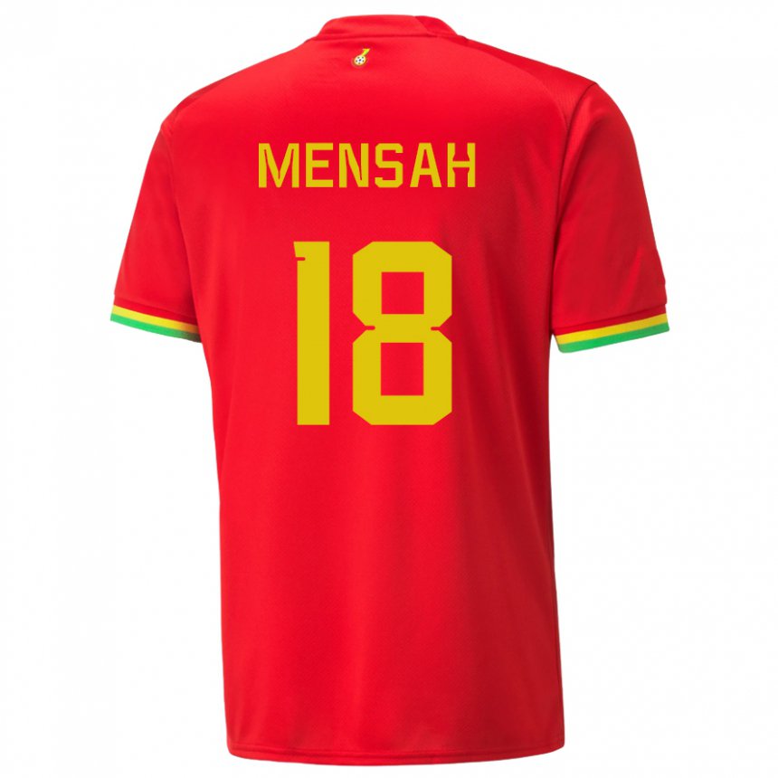 Homem Camisola Ganesa Isaac Mensah #18 Vermelho Alternativa 22-24 Camisa Brasil