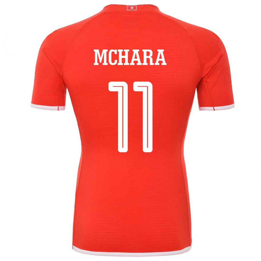Mulher Camisola Tunisiana Imen Mchara #11 Vermelho Principal 22-24 Camisa Brasil