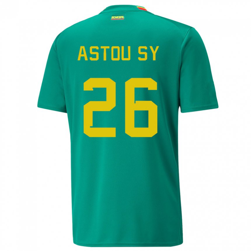 Mulher Camisola Senegalesa Astou Sy #26 Verde Alternativa 22-24 Camisa Brasil