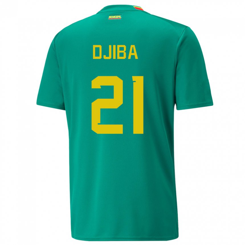 Mulher Camisola Senegalesa Francois Djiba #21 Verde Alternativa 22-24 Camisa Brasil