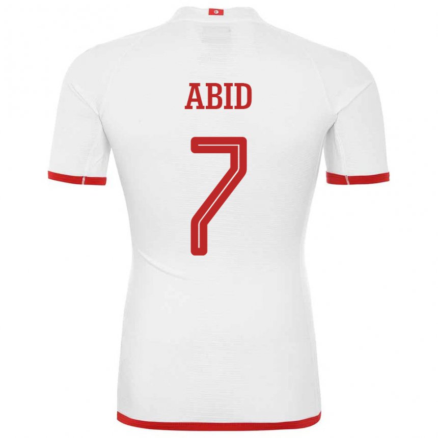 Mulher Camisola Tunisiana Aziz Abid #7 Branco Alternativa 22-24 Camisa Brasil