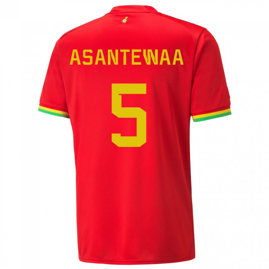 Mulher Camisola Ganesa Grace Asantewaa #5 Vermelho Alternativa 22-24 Camisa Brasil