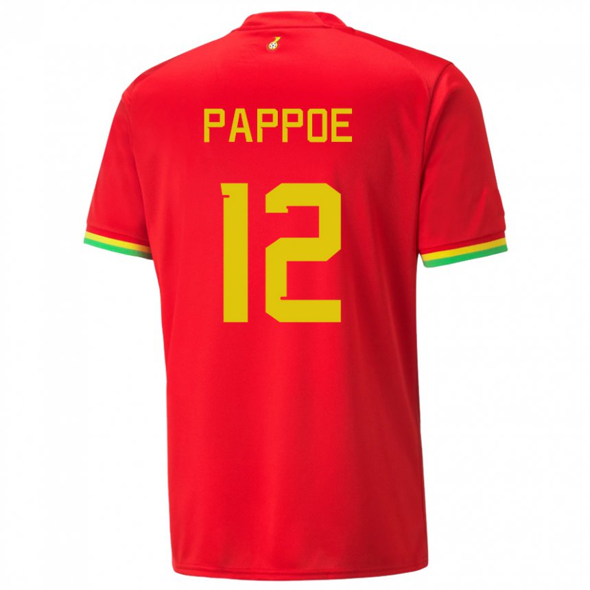 Mulher Camisola Ganesa Isaac Pappoe #12 Vermelho Alternativa 22-24 Camisa Brasil