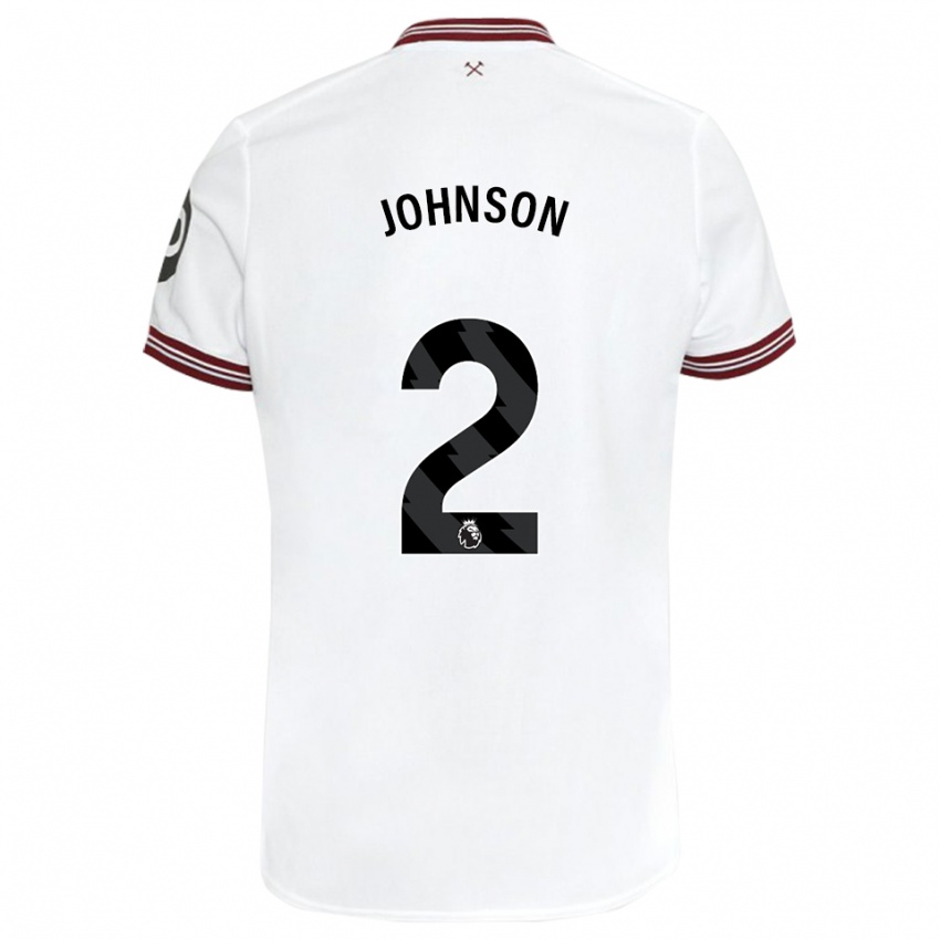 Criança Camisola Ben Johnson #2 Branco Alternativa 2023/24 Camisa Brasil