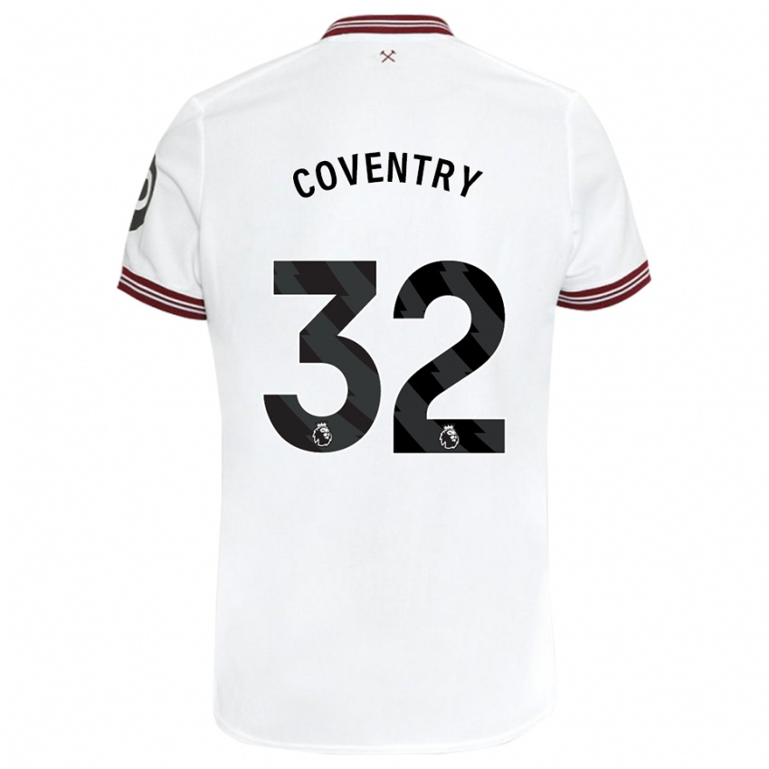 Criança Camisola Conor Coventry #32 Branco Alternativa 2023/24 Camisa Brasil