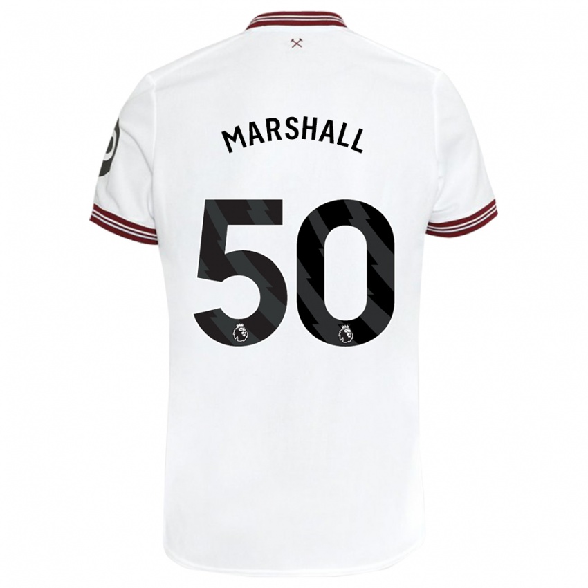 Criança Camisola Callum Marshall #50 Branco Alternativa 2023/24 Camisa Brasil