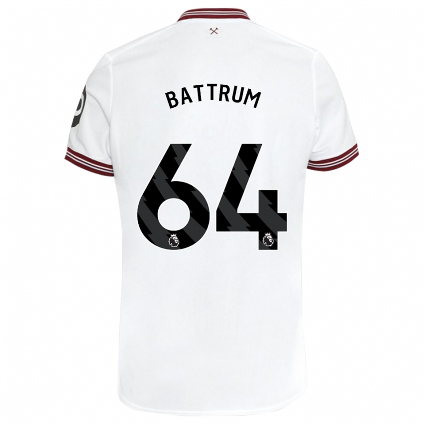 Criança Camisola Ryan Battrum #64 Branco Alternativa 2023/24 Camisa Brasil