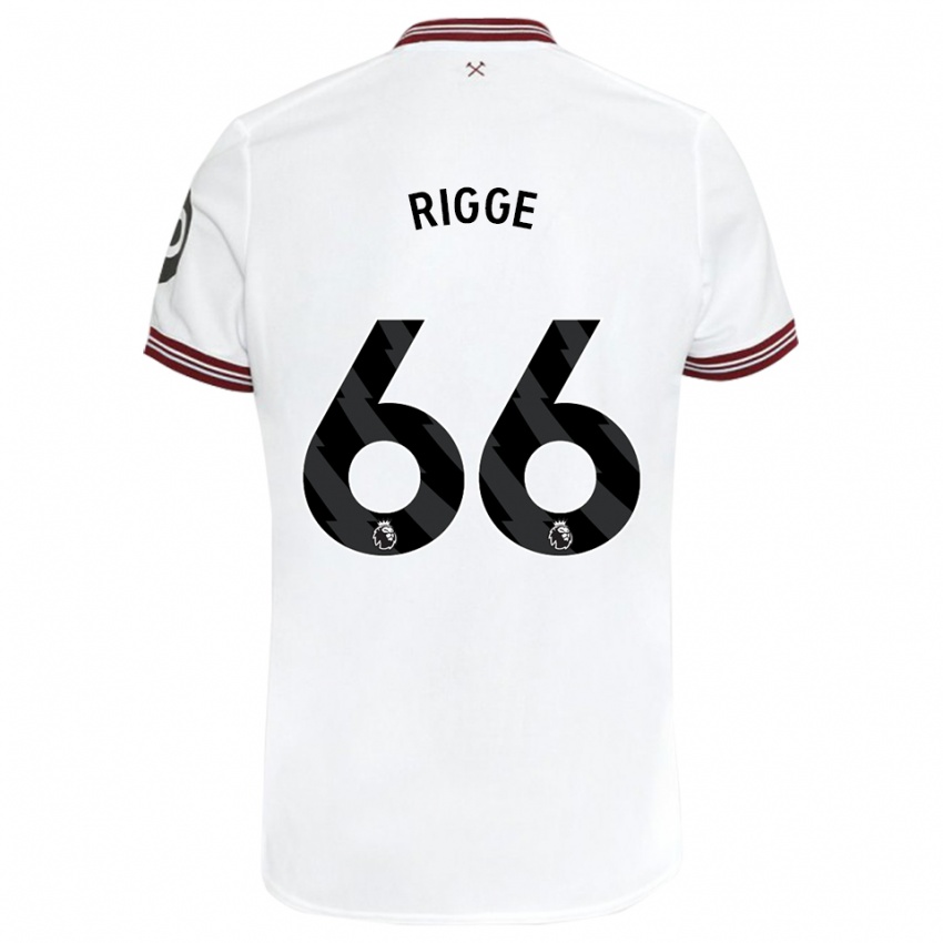 Criança Camisola Daniel Rigge #66 Branco Alternativa 2023/24 Camisa Brasil