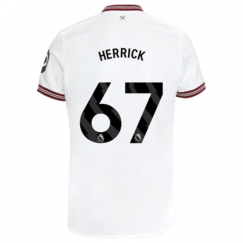 Criança Camisola Finlay Herrick #67 Branco Alternativa 2023/24 Camisa Brasil