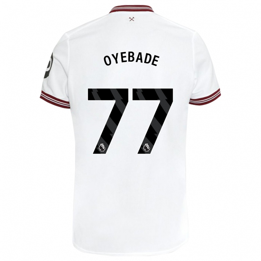 Criança Camisola Rayan Oyebade #77 Branco Alternativa 2023/24 Camisa Brasil
