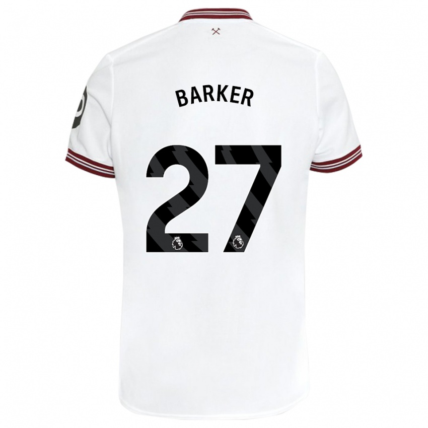 Criança Camisola Maisy Barker #27 Branco Alternativa 2023/24 Camisa Brasil