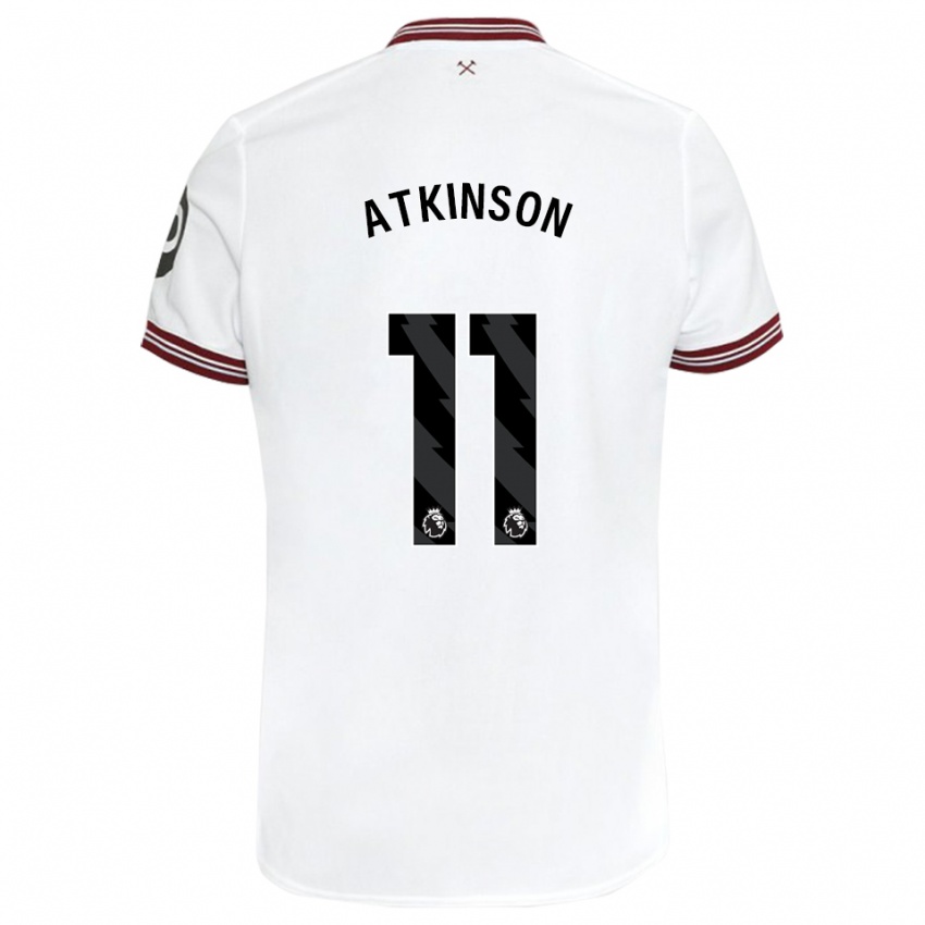Criança Camisola Izzy Atkinson #11 Branco Alternativa 2023/24 Camisa Brasil