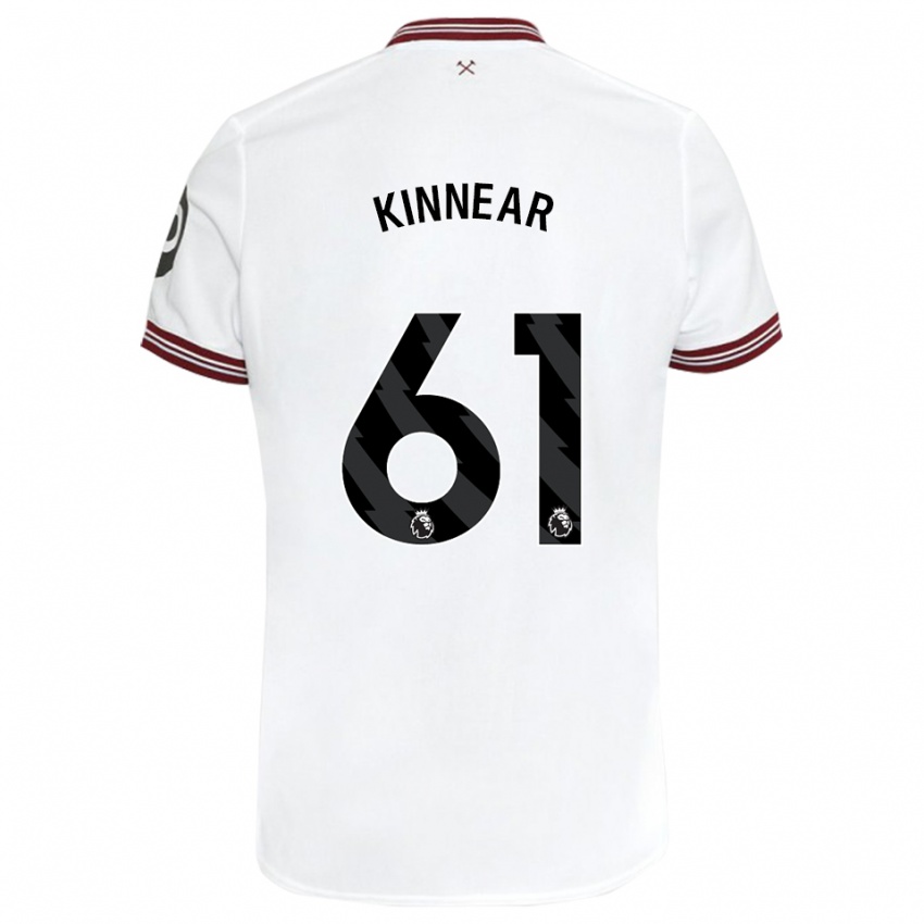 Criança Camisola Brian Kinnear #61 Branco Alternativa 2023/24 Camisa Brasil