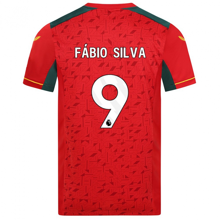 Criança Camisola Fabio Silva #9 Vermelho Alternativa 2023/24 Camisa Brasil