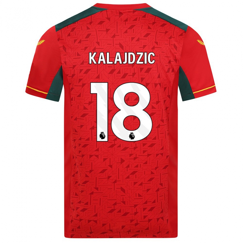 Criança Camisola Sasa Kalajdzic #18 Vermelho Alternativa 2023/24 Camisa Brasil