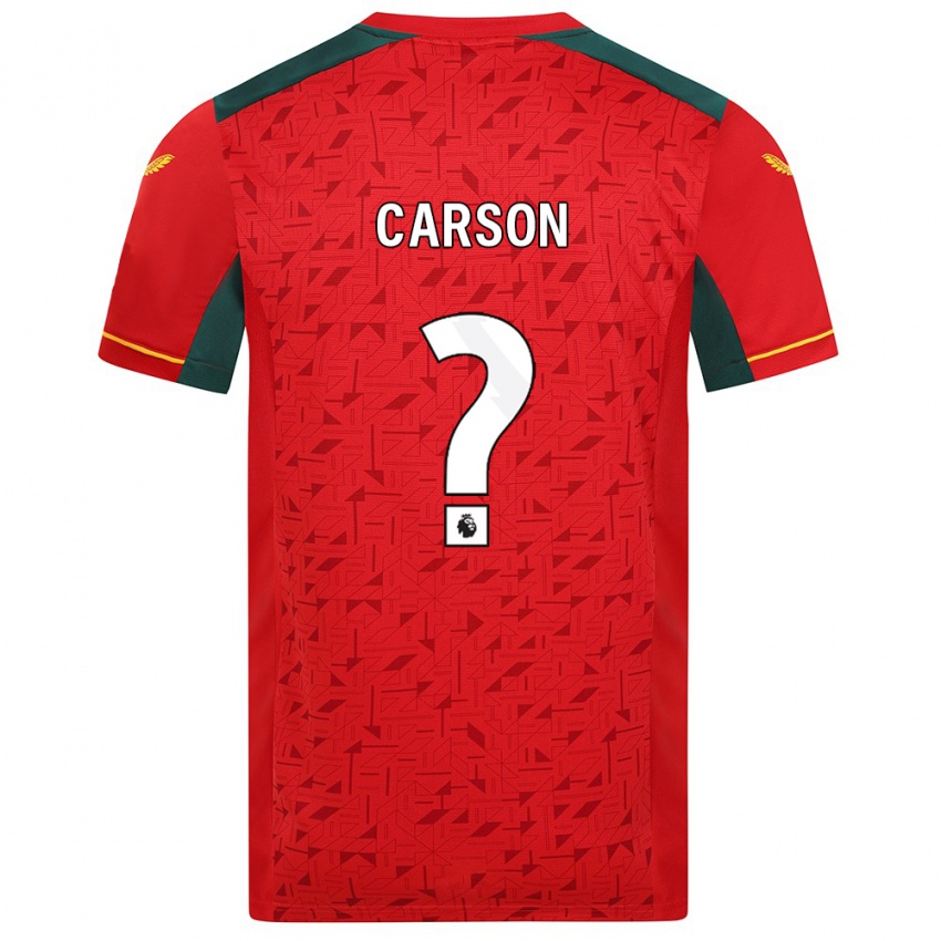 Criança Camisola Hayden Carson #0 Vermelho Alternativa 2023/24 Camisa Brasil
