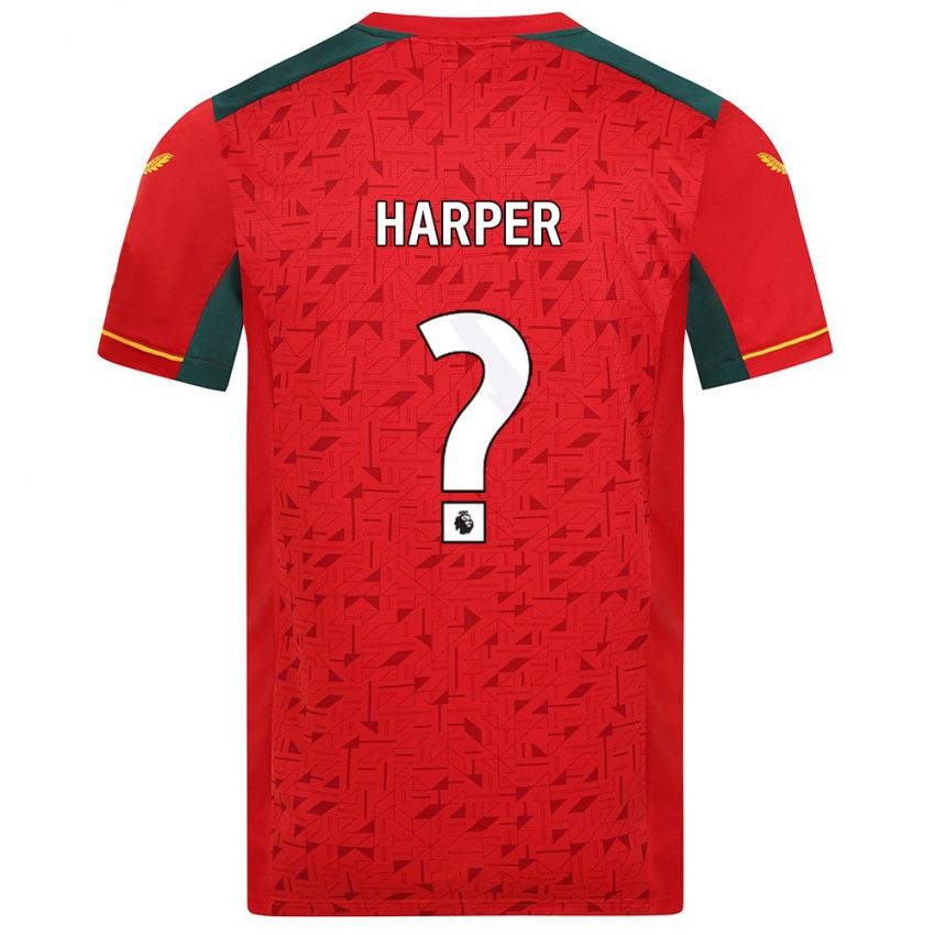 Criança Camisola Fraser Harper #0 Vermelho Alternativa 2023/24 Camisa Brasil