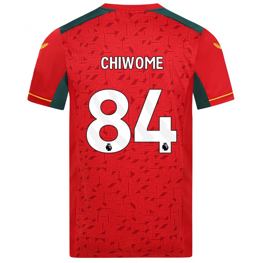 Criança Camisola Leon Chiwome #84 Vermelho Alternativa 2023/24 Camisa Brasil