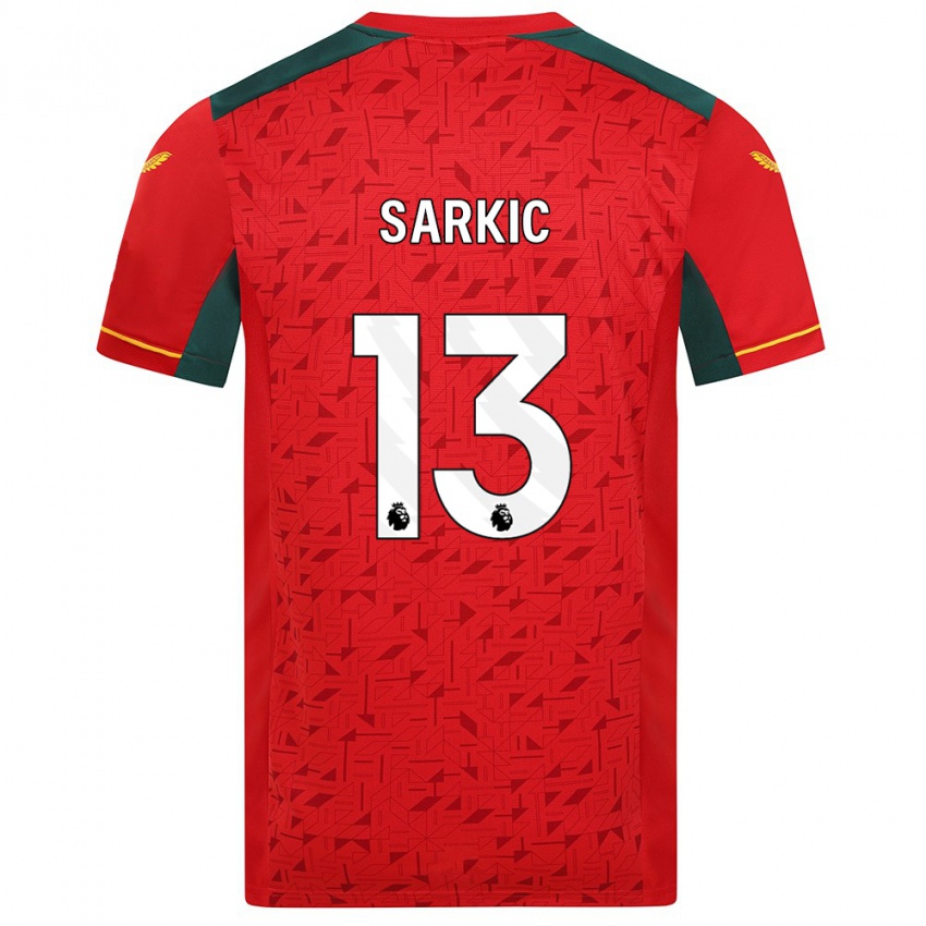Criança Camisola Matija Sarkic #13 Vermelho Alternativa 2023/24 Camisa Brasil