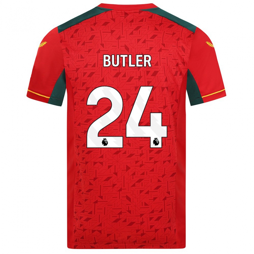 Criança Camisola Elli Butler #24 Vermelho Alternativa 2023/24 Camisa Brasil