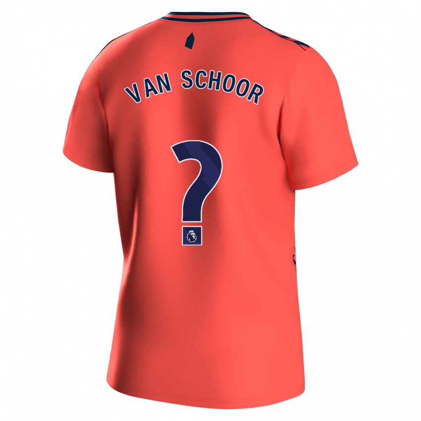 Criança Camisola Joshua Van Schoor #0 Corais Alternativa 2023/24 Camisa Brasil