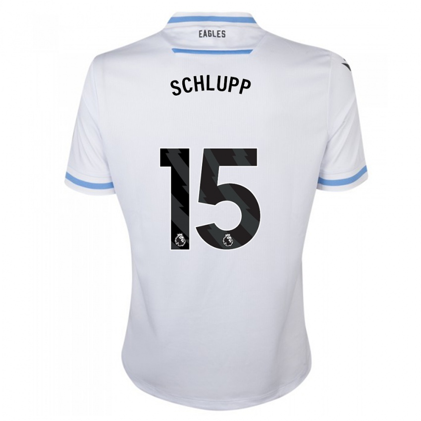 Criança Camisola Jeffrey Schlupp #15 Branco Alternativa 2023/24 Camisa Brasil