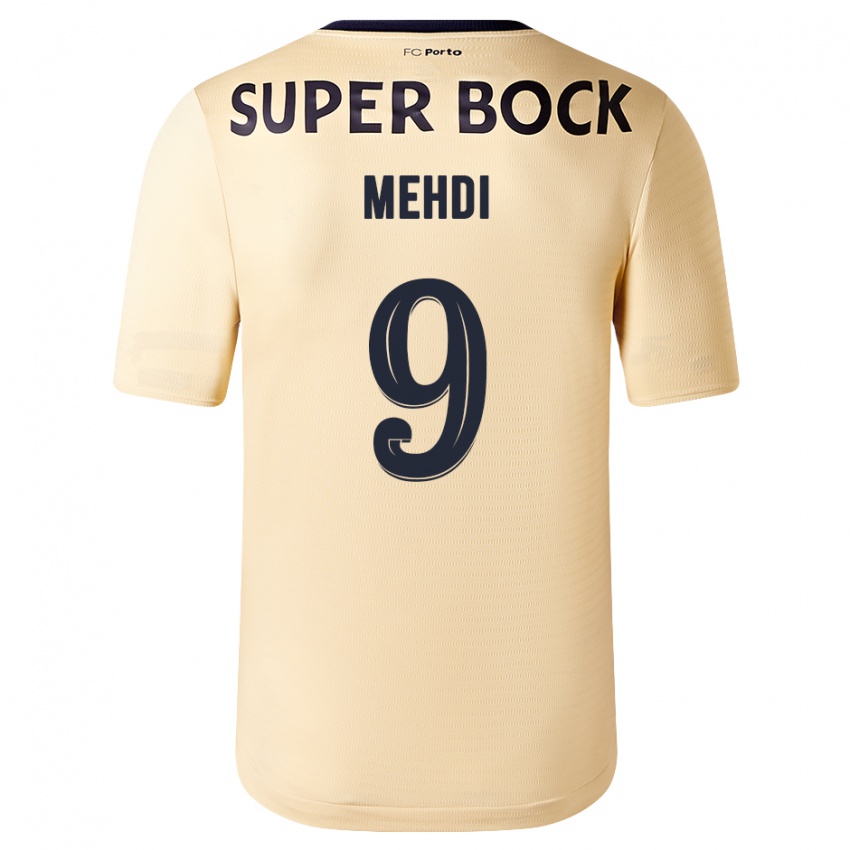 Criança Camisola Mehdi Taremi #9 Bege-Dourado Alternativa 2023/24 Camisa Brasil